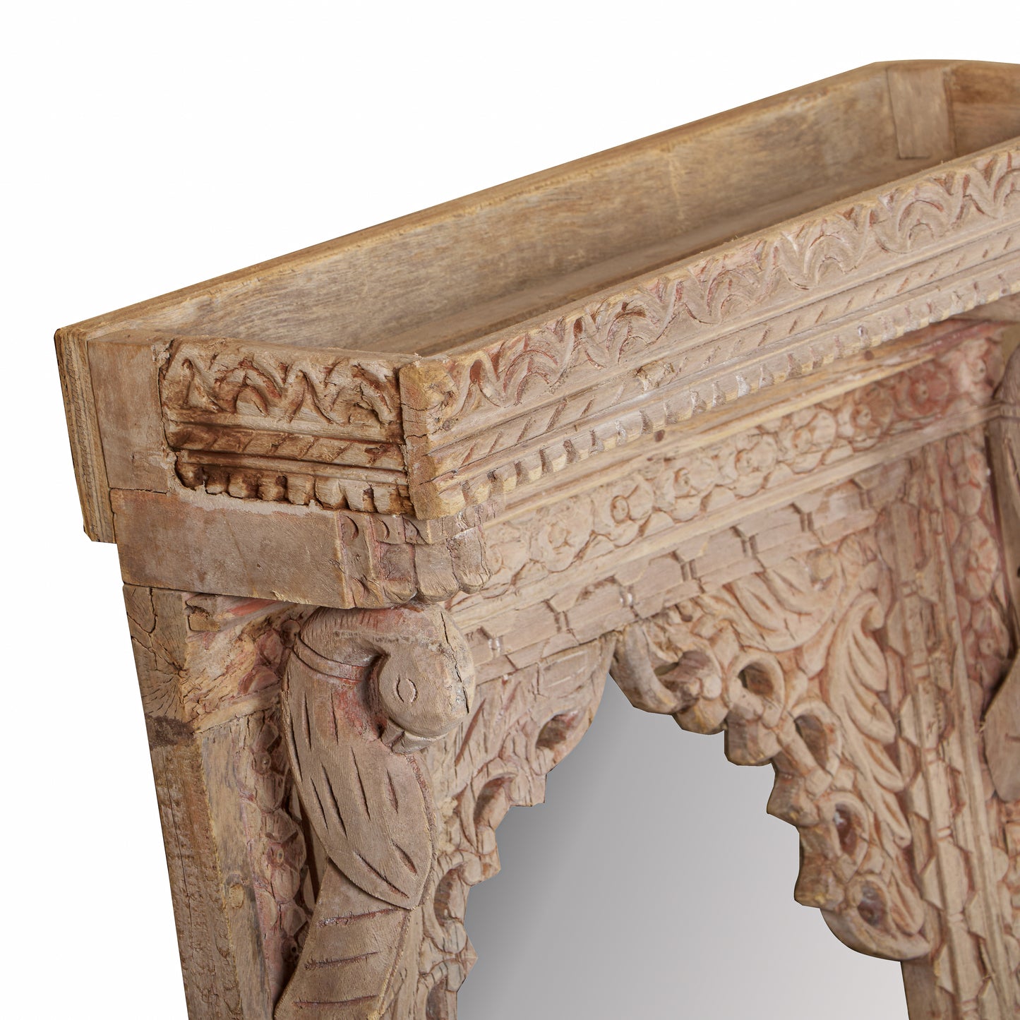 Vintage Indian Hand Carved Mirror (A26VP117)