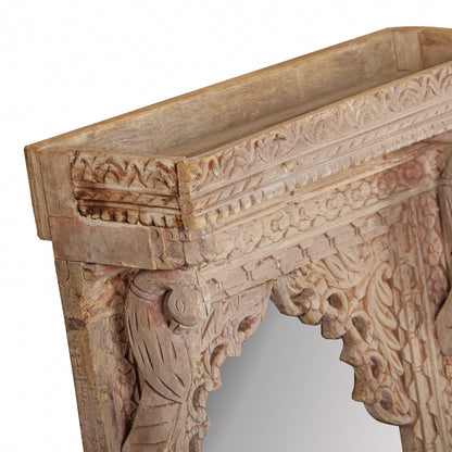Vintage Indian Hand Carved Mirror (A26VP117)