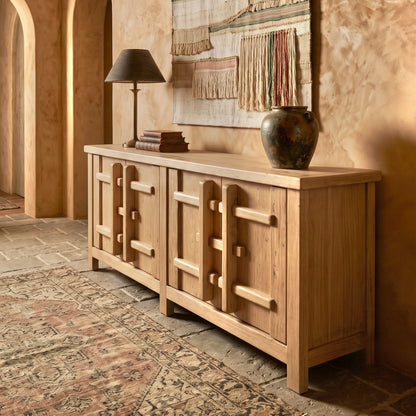 Sihuri | Elm Sideboard | Natural Finish