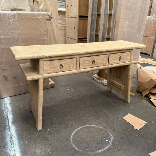 Reclaimed Elm Console | 165cm | Natural Elm