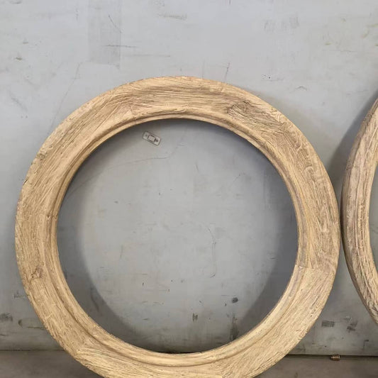 Reclaimed Elm Round Mirror | 90cm | Pre-Order