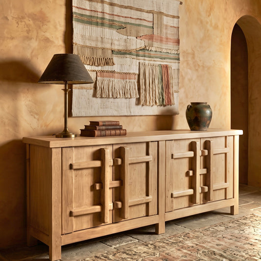 Sihuri | Elm Sideboard | Natural Finish