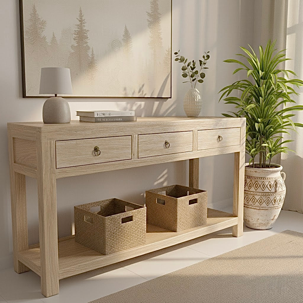 Zara Console | 160cm | Natural Elm