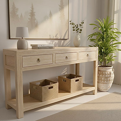 Zara Console | 160cm | Natural Elm