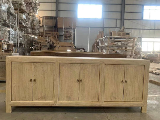 Reclaimed Elm Buffet | six doors |  220 cm | Natural Elm