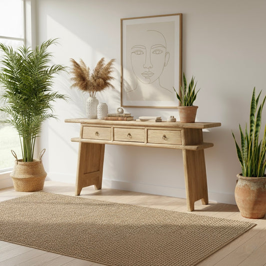 Reclaimed Elm Console | 165cm | Natural Elm