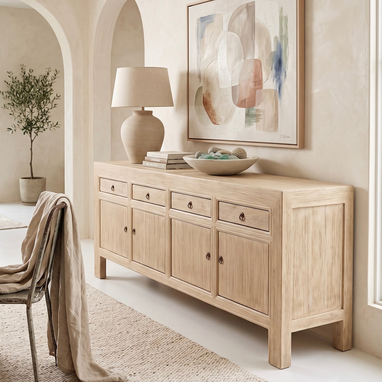 Reclaimed Elm Buffet | 220 cm | Natural Elm