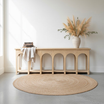 Mehraab Elm Console | 240 cm | Natural Elm