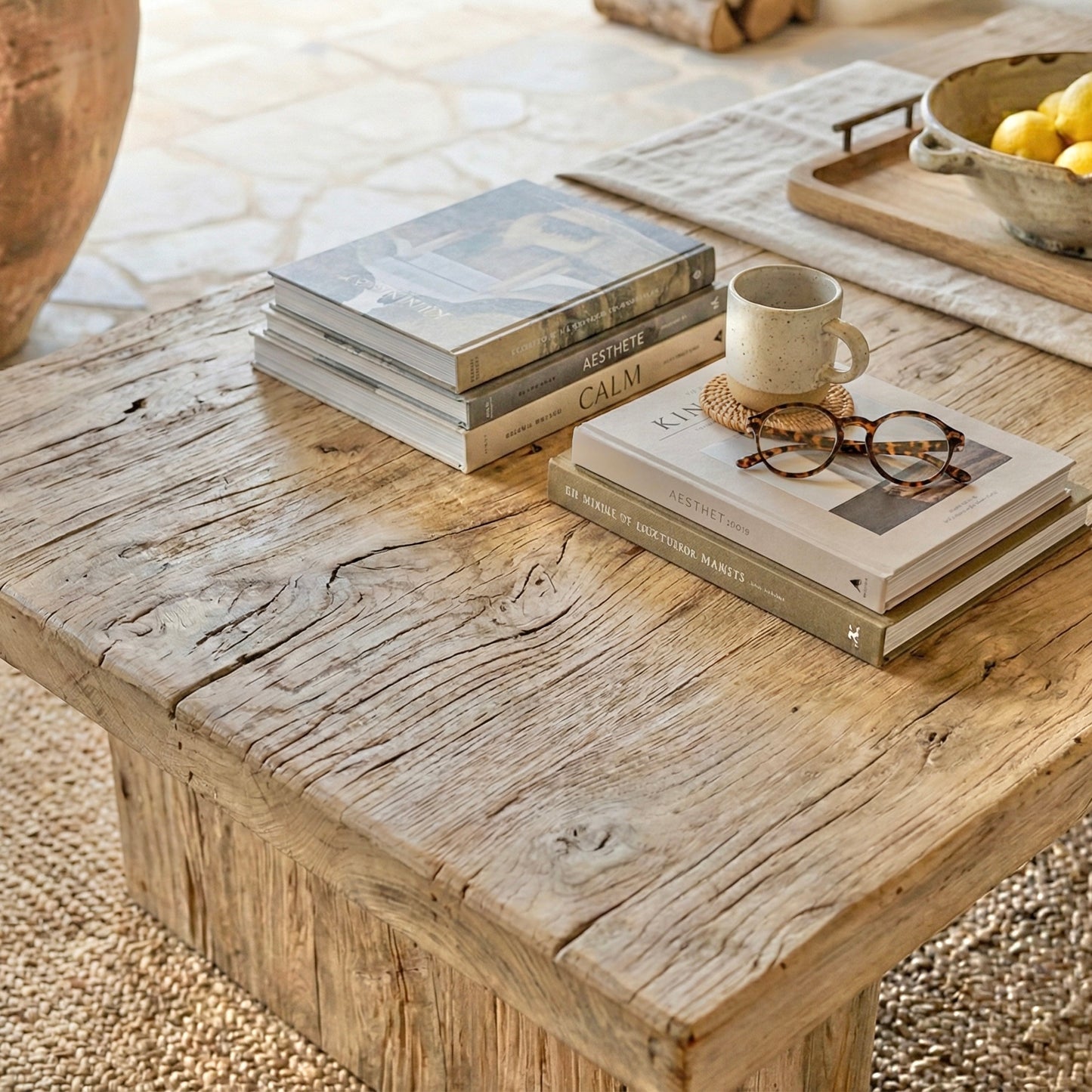 Reclaimed Elm Coffee Table | 150 cm | Natural Elm | Vintage Wood