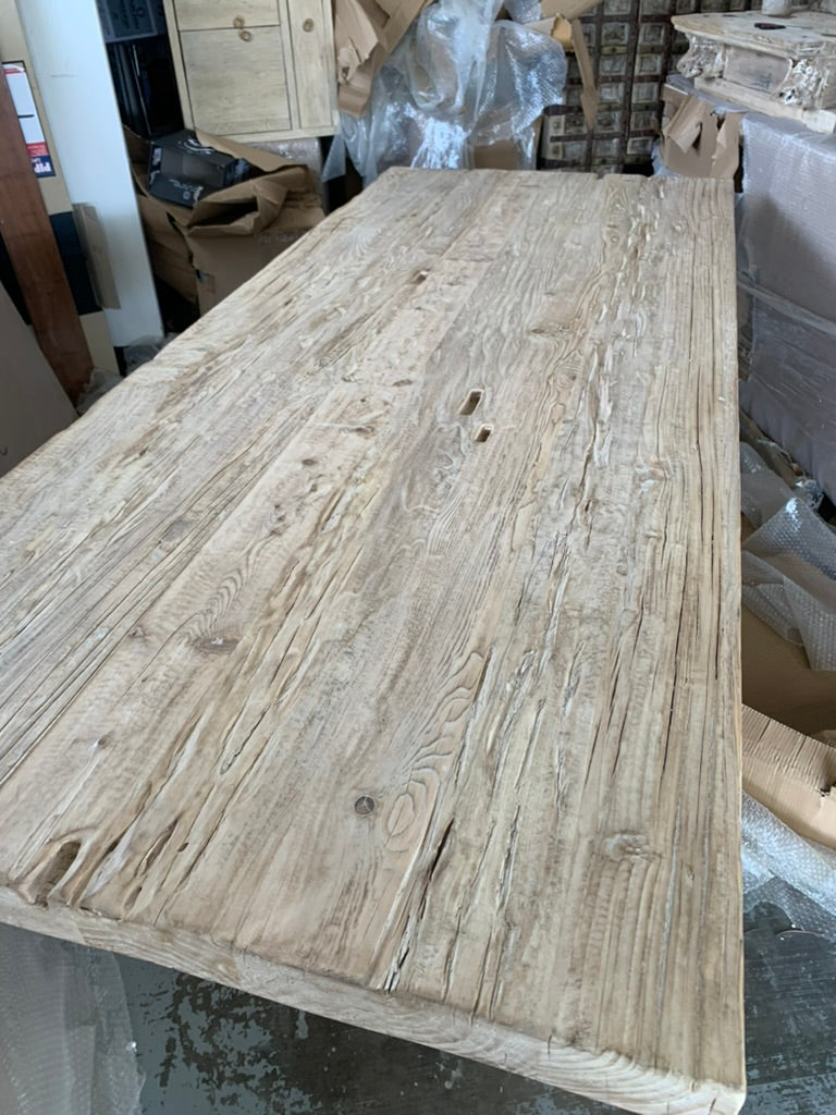 Burleigh Dining Table | Vintage Elm Timber | 240cm long