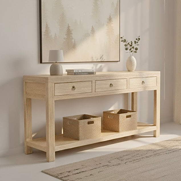 Zara Console | 160cm | Natural Elm