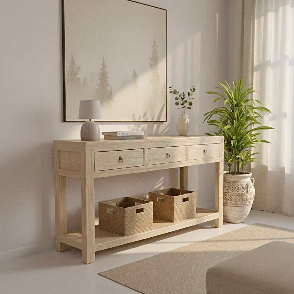 Zara Console | 160cm | Natural Elm