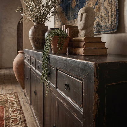 Reclaimed Elm Buffet | 240 cm | Vintage Black