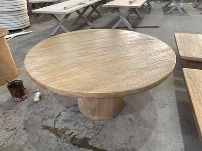 Round Elm Dining  | 152 cm wide | Darker Elm