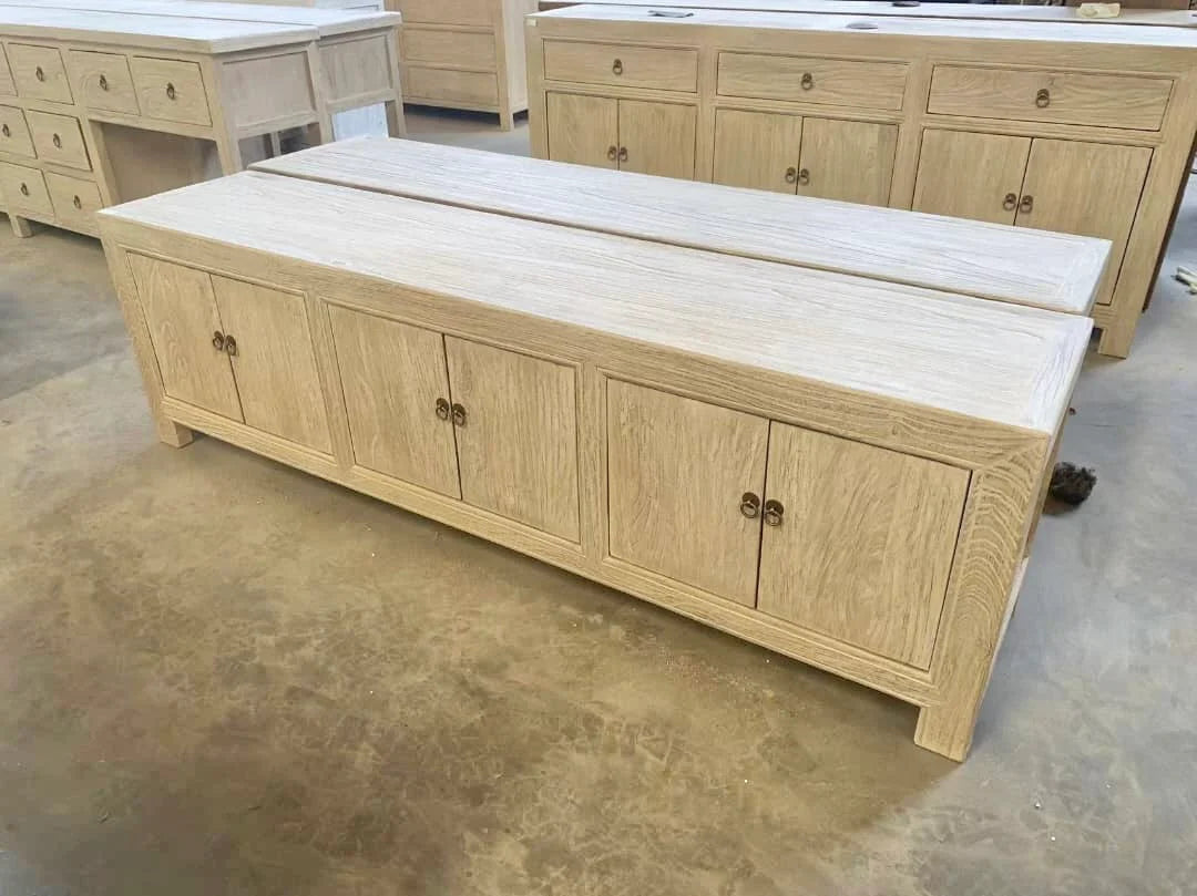 Entertainment Unit | 250 cm | Natural Elm | 6 doors  | Pre-Order