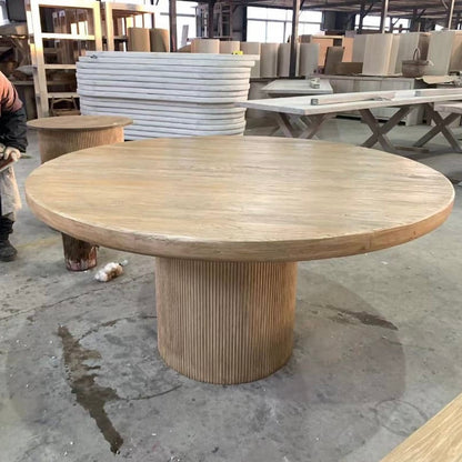 Round Elm Dining  | 152 cm wide | Darker Elm