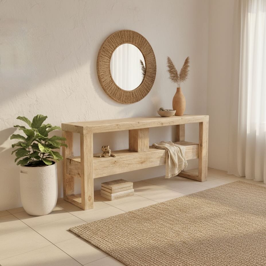 Farah Console | 180 cm | Natural Finish