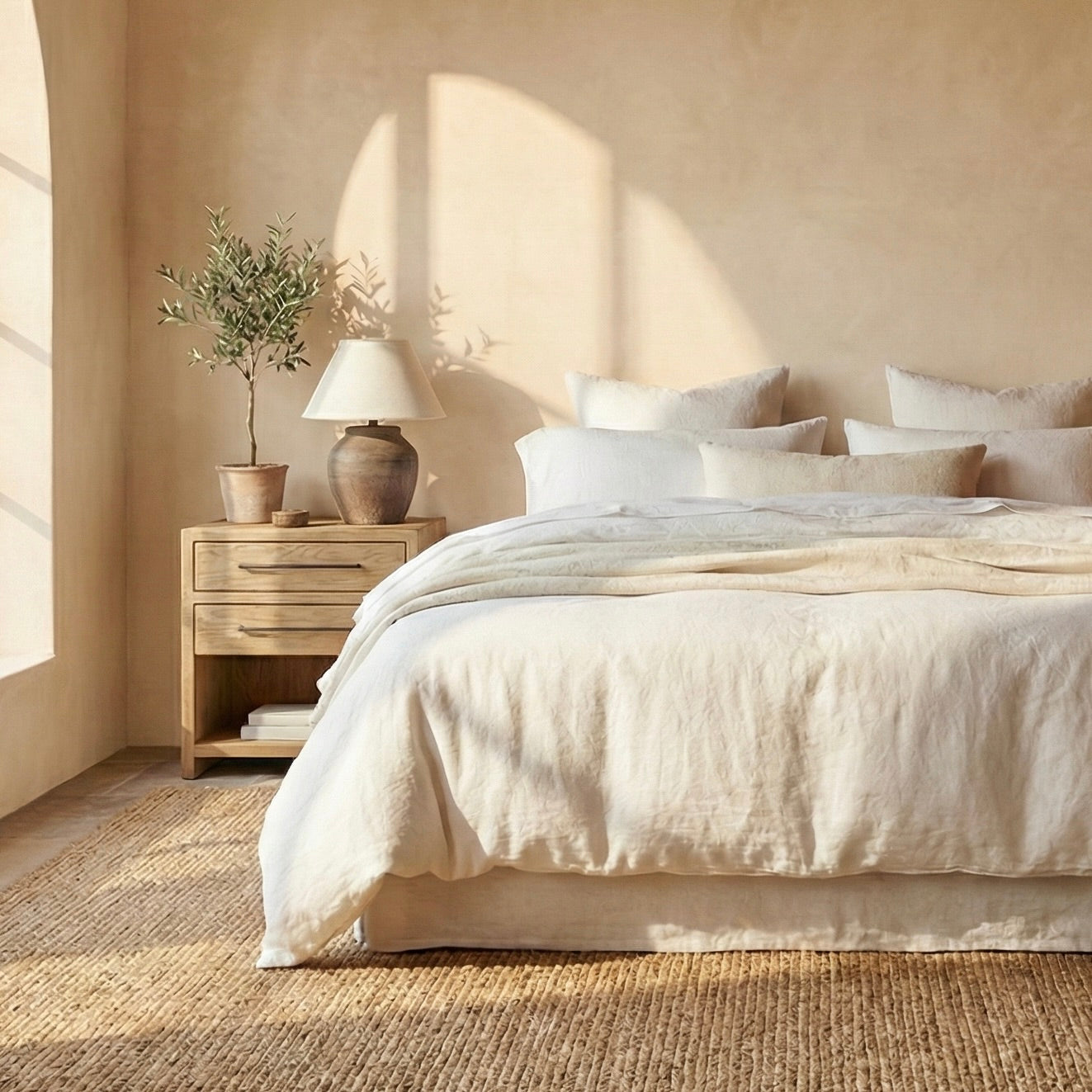 The Capri Elm Bedside | 50 cm wide | Natural Elm