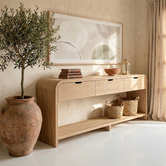 Sorrento Elm Console | 230 cm | Natural Elm