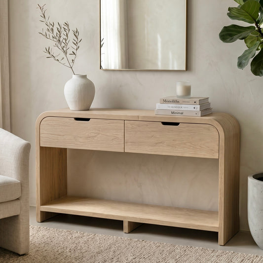 Sorrento Elm Console | 130 cm | Natural Elm