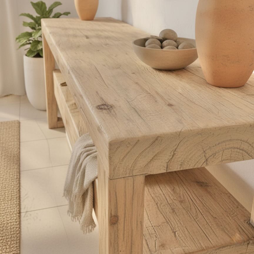 Farah Console | 180 cm | Natural Finish
