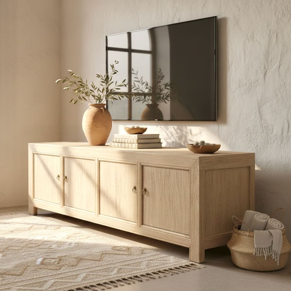 Entertainment Unit | 200 cm | Natural Elm | Pre-Order