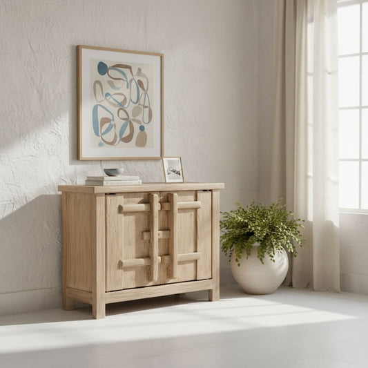 Elm Sideboard 2 Doors |  Natural Finish