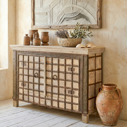 Vintage Indian Sideboard/Cabinet (A26VP42)