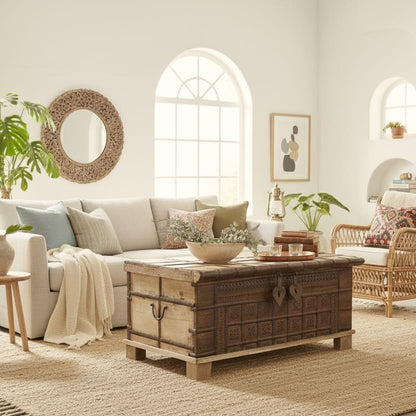 Vintage Indian Storage Chest (J24VP32)