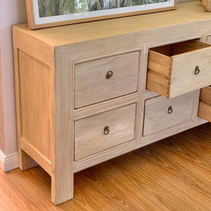 8 Drawer Chest | 200cm | Natural Elm