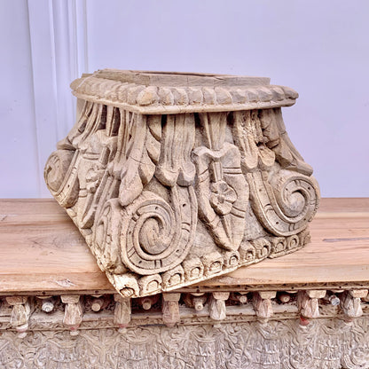 Vintage Indian Pillar Base Candle Stand (VP95-1)