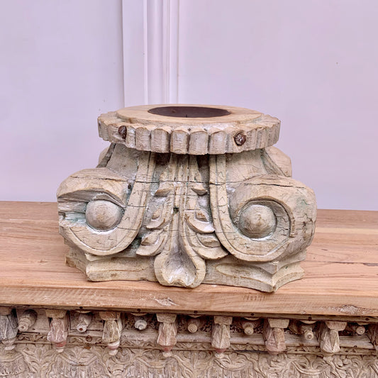 Vintage Indian Pillar Base Candle Stand (VP146)