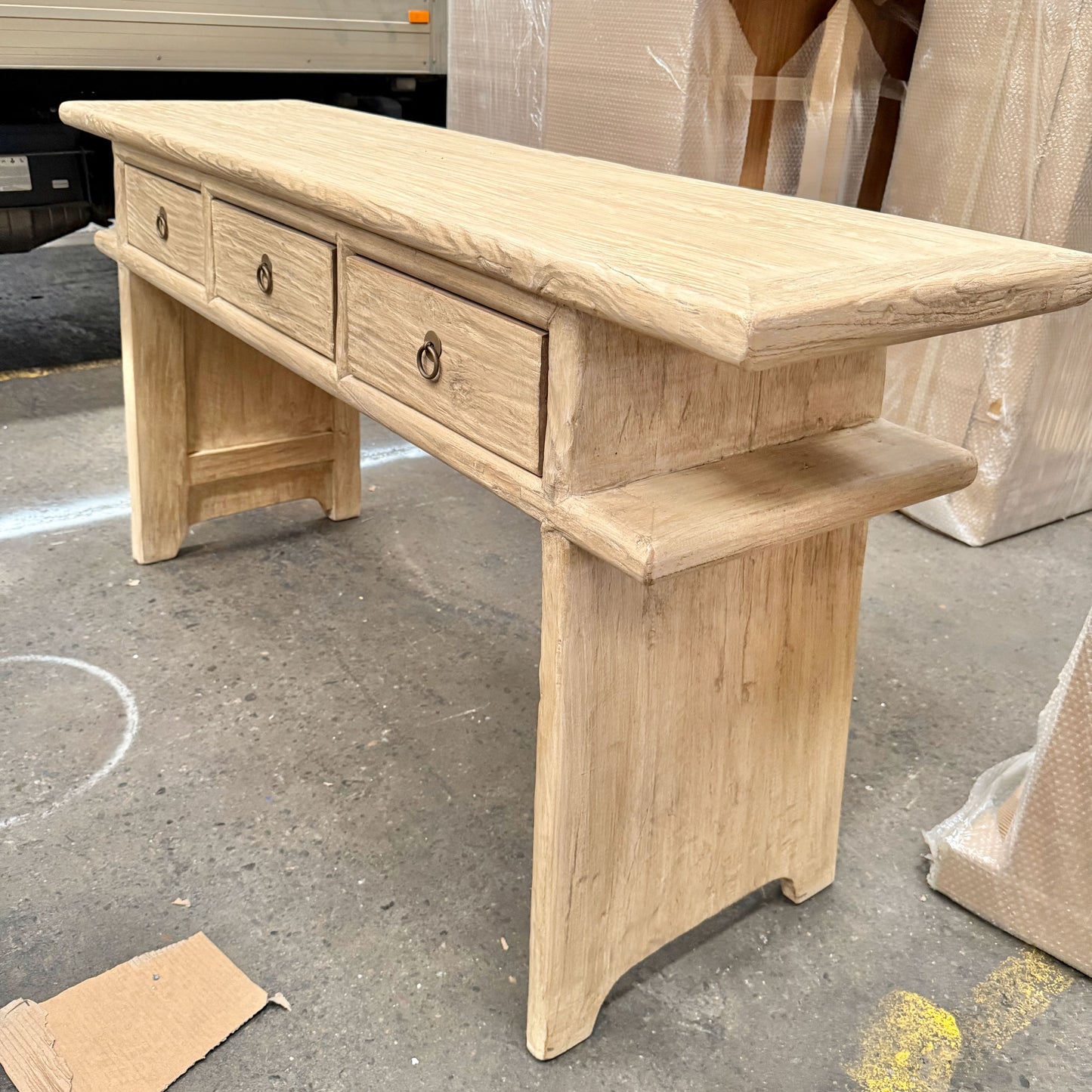 Reclaimed Elm Console | 165cm | Natural Elm