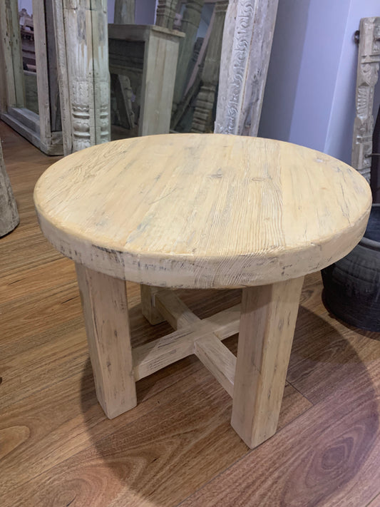 Reclaimed Elm Side Table