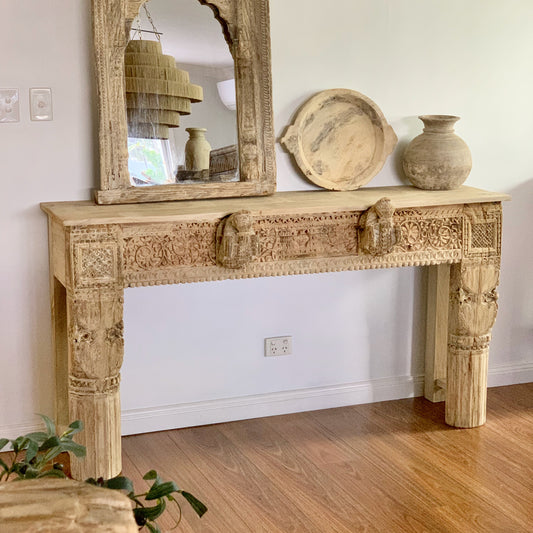 Vintage Indian Carved Console (205913)