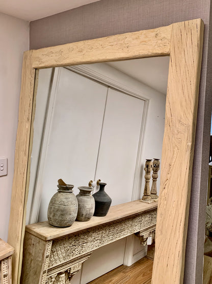 Reclaimed Elm Mirror | 200cm high  | Natural Elm