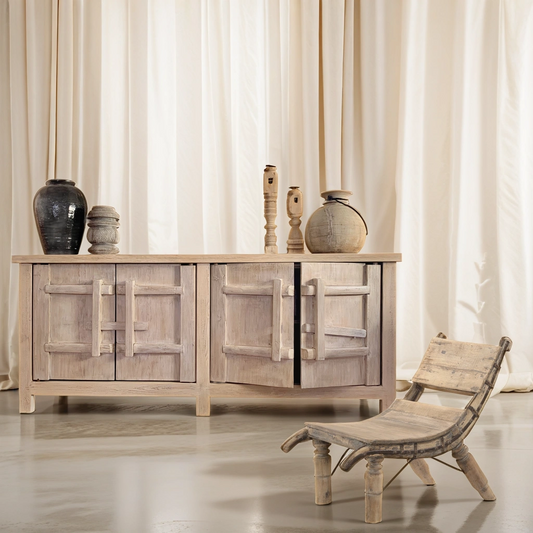 Sihuri | Elm Sideboard | Natural Finish