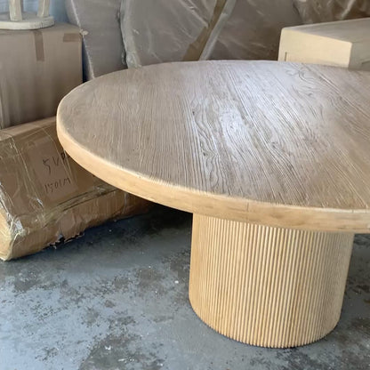 Round Elm Dining  | 152 cm wide | Natural Elm